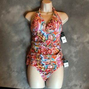 🔥NWT🔥LAUREN Ralph Lauren 2 piece halter tankini